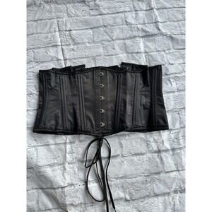 THE VIOLET VIXEN Black Steel Boned‎ Corset Size 34